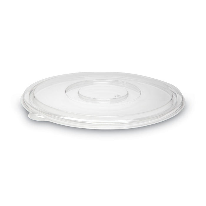 Caterline Pack n' Serve Plastic Lids, Flat Lid, 12" Diameter, Clear, 50/Carton