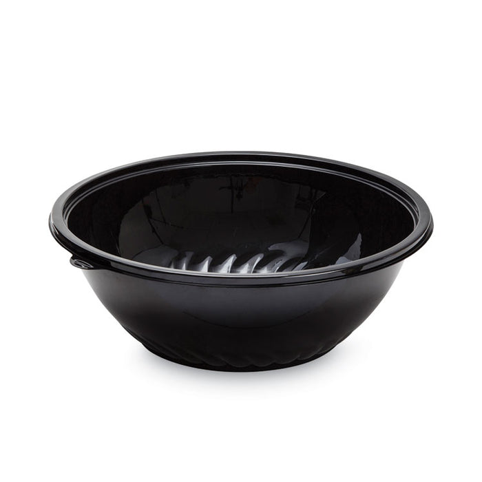 Caterline Pack n' Serve Plastic Bowl, 320 oz, 16" Diameter x 5.5" h, Black, Plastic 25/Carton