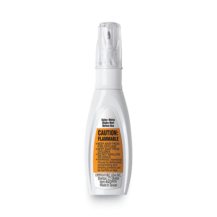 Wite-Out 2-in-1 Correction Fluid, Foam Brush and Rollerball Tip Applicators, 0.51 oz Bottle, White