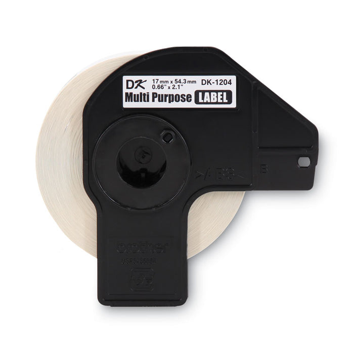 Die-Cut Multipurpose Labels, 0.66" x 2.1", White, 400 Labels/Roll