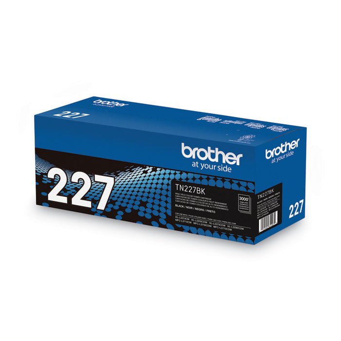 TN227BK High-Yield Toner, 3,000 Page-Yield, Black
