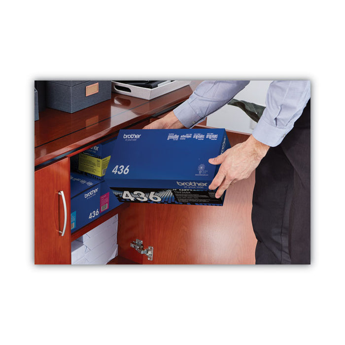 TN436BK Super High-Yield Toner, 6,500 Page-Yield, Black