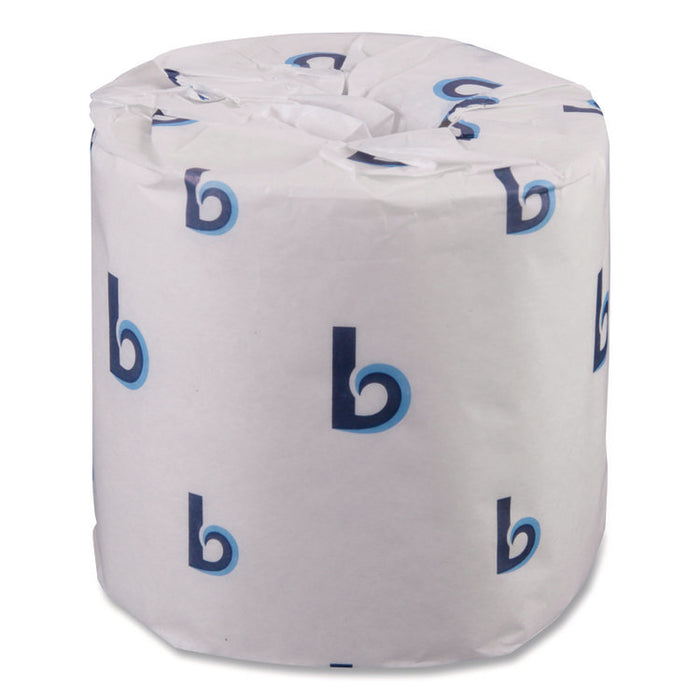 Two-Ply Toilet Tissue, Standard, Septic Safe, White, 4 x 3, 500 Sheets/Roll, 96 Rolls/Carton