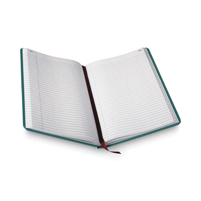 Account Record Book, Record-Style Rule, Blue Cover, 11.75 x 7.25 Sheets, 300 Sheets/Book