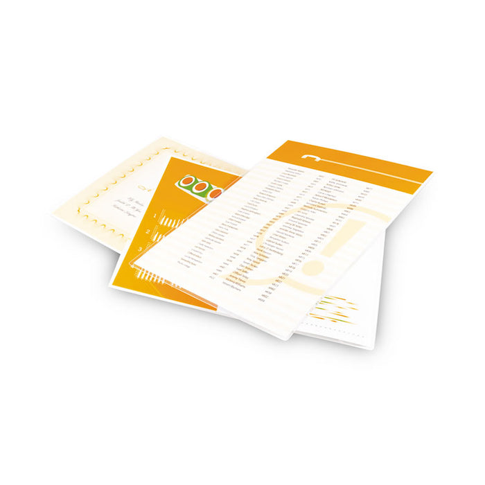 Economy Thermal Laminating Pouches, 3 mil, 9" x 11.5", Gloss Clear, 200/Box
