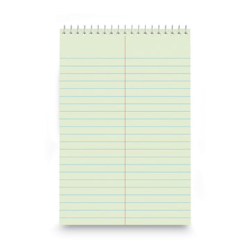 Steno Pads, Red Cover, Gregg Rule, (80) Green-Tint 6 x 9 Sheets