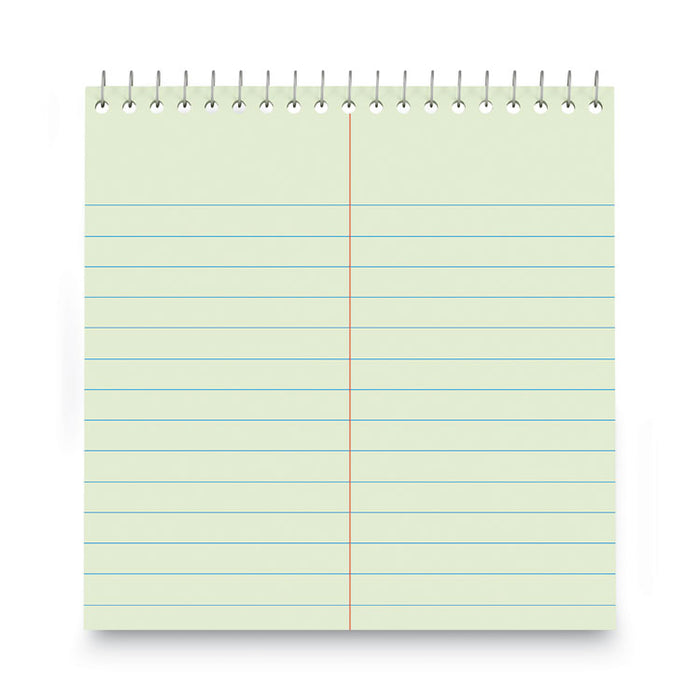 Steno Pads, Red Cover, Gregg Rule, (80) Green-Tint 6 x 9 Sheets
