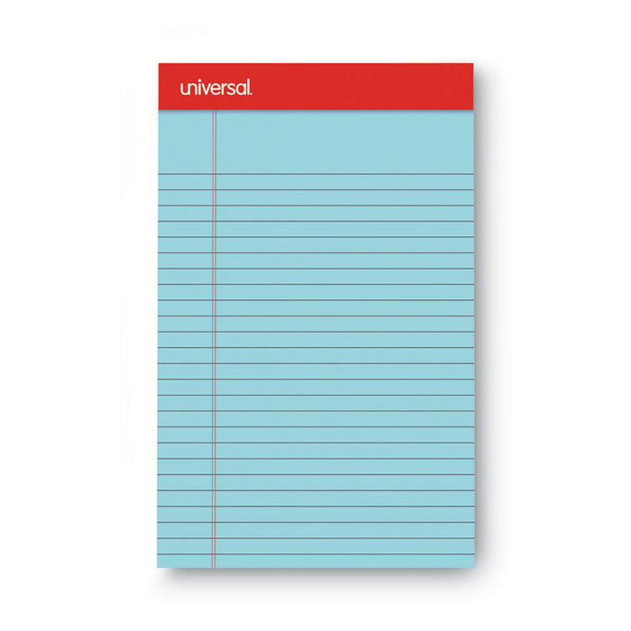 Premium Ruled Writing Pads with Heavy-Duty Back, Black Headband, Wide/Legal Rule, (50) White 8.5 x 11 Sheets, 12/Pack