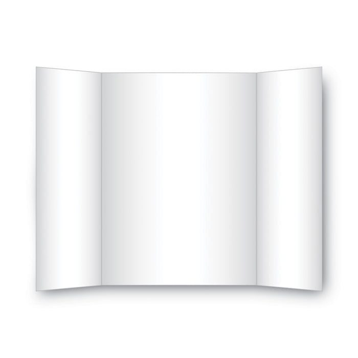 Two Cool Tri-Fold Poster Board, 36 x 48, Black/White, 6/Carton