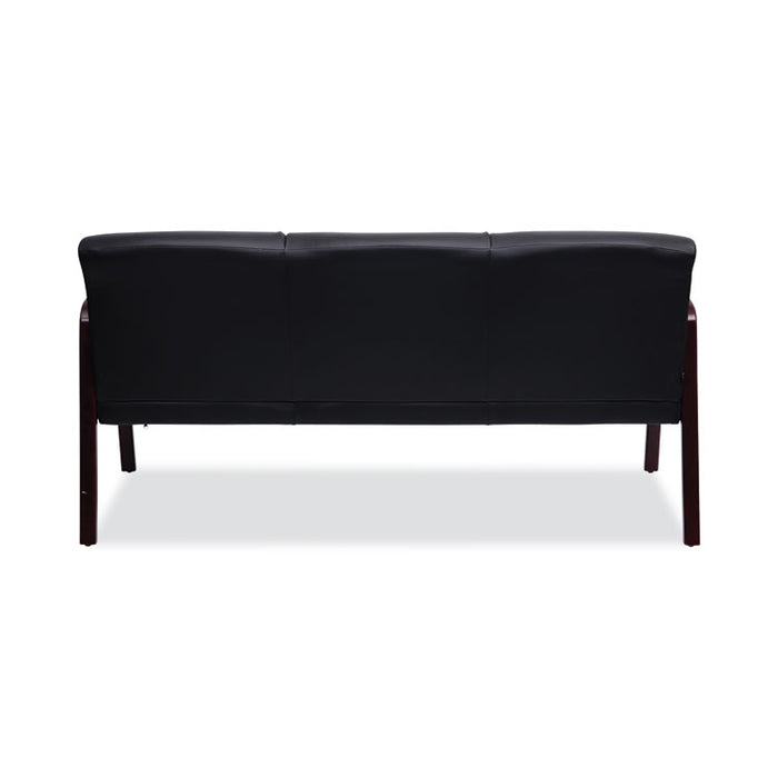 Alera Reception Lounge WL Series 3-Seat Sofa, 65.13" x 26.13" x 33", Black