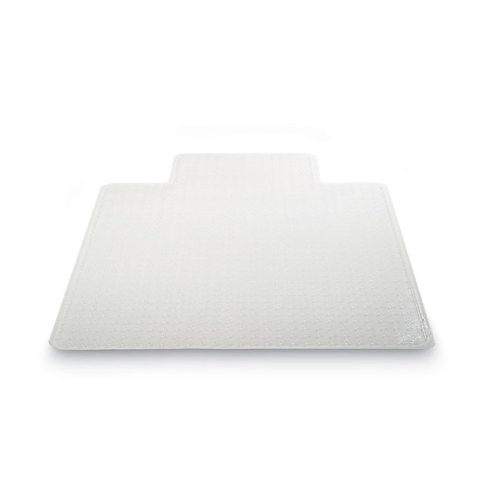 SuperMat Frequent Use Chair Mat for Medium Pile Carpeted Floors, Rectangular with Lip, 36" x 48", Clear, Ships Rolled