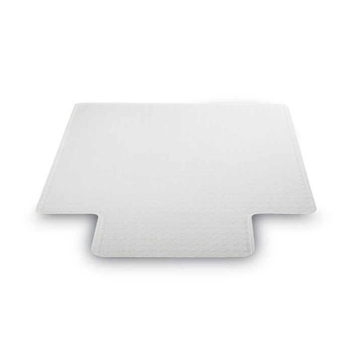 SuperMat Frequent Use Chair Mat for Medium Pile Carpeted Floors, Rectangular with Lip, 36" x 48", Clear, Ships Rolled