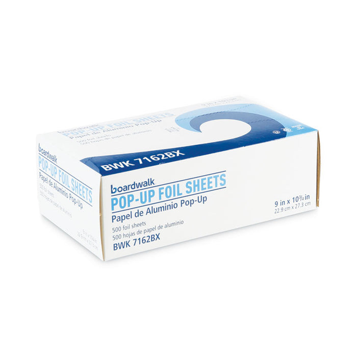 Standard Aluminum Foil Pop-Up Sheets, 63 Gauge, 9 x 10.75, 500/Box, 6 Boxes/Carton