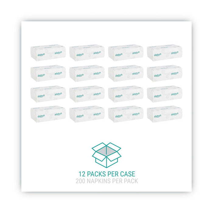 C-Fold Paper Towels, 1-Ply, 10.2 x 13.25, White, 200 Towels/Pack, 12 Packs/Carton