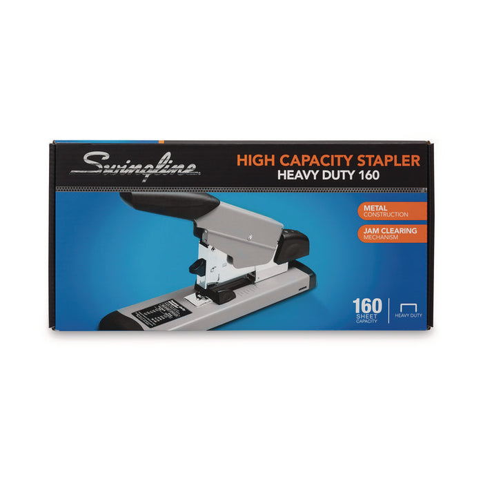 Heavy-Duty Stapler, 160-Sheet Capacity, Black/Gray