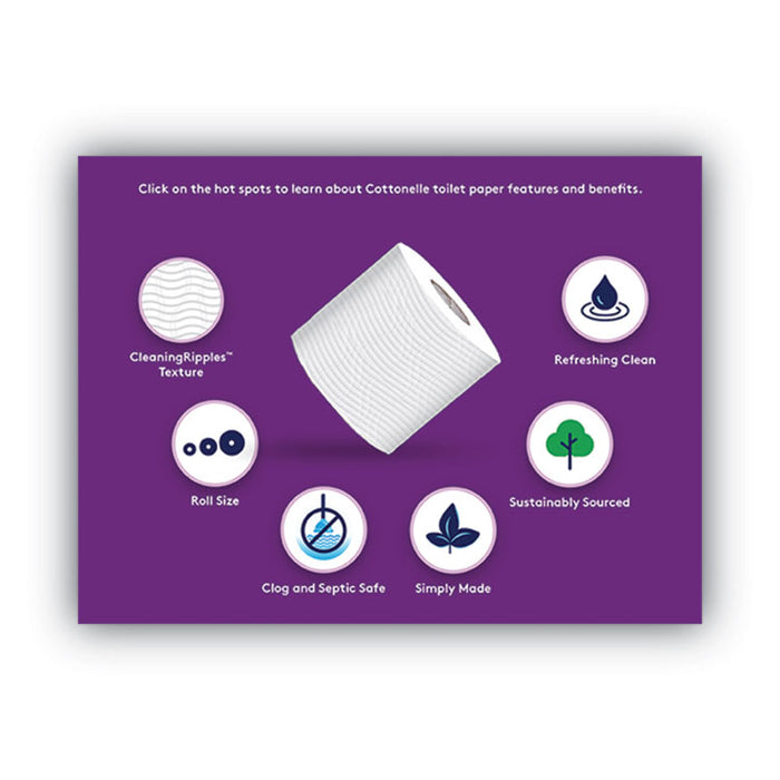 Ultra ComfortCare Toilet Paper, Soft Bath Tissue, Mega Rolls, Septic Safe, 2-Ply, White, 284 Sheets/Roll, 12 Rolls/Pack