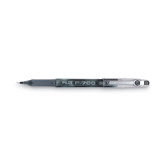 Precise P-700 Gel Pen, Stick, Fine 0.7 mm, Black Ink, Black Barrel, Dozen