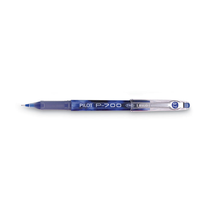 Precise P-700 Gel Pen, Stick, Fine 0.7 mm, Blue Ink, Blue Barrel, Dozen