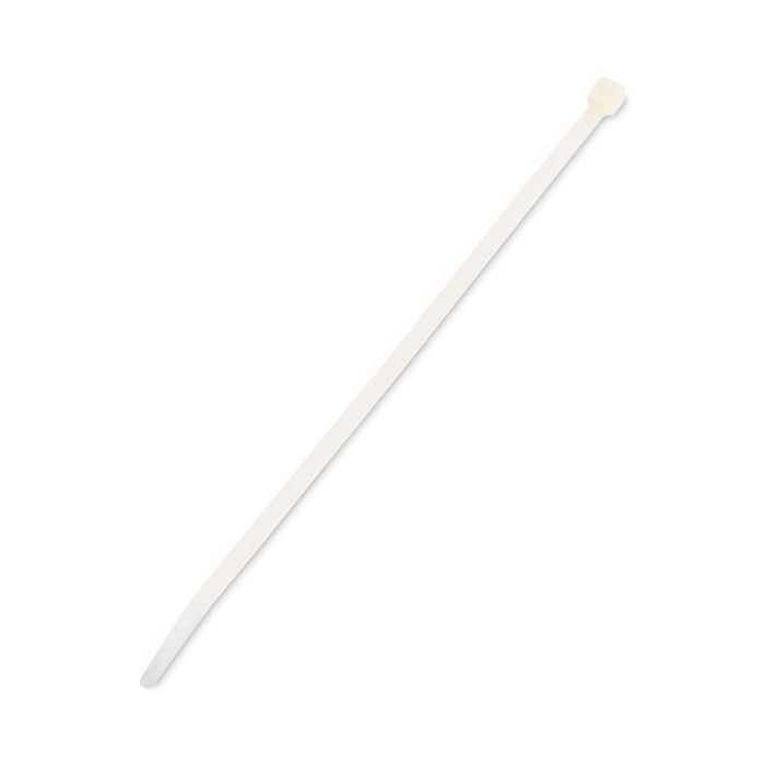 Nylon Cable Ties, 8 x 0.19, 50 lb, Natural, 1,000/Pack