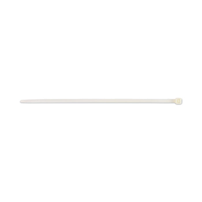 Nylon Cable Ties, 8 x 0.19, 50 lb, Natural, 1,000/Pack