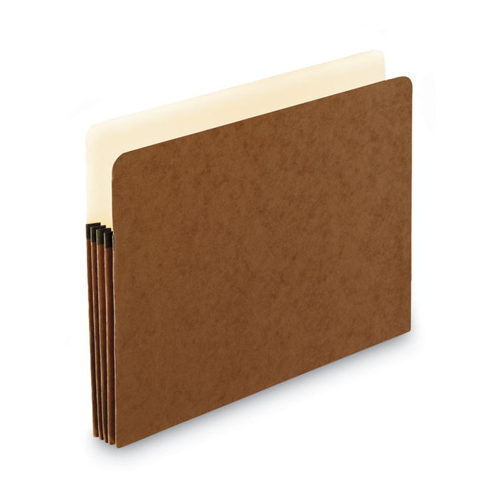 Standard Expanding File Pockets, 3.5" Expansion, Letter Size, Redrope, 25/Box