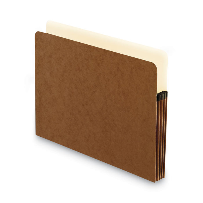 Standard Expanding File Pockets, 3.5" Expansion, Letter Size, Redrope, 25/Box
