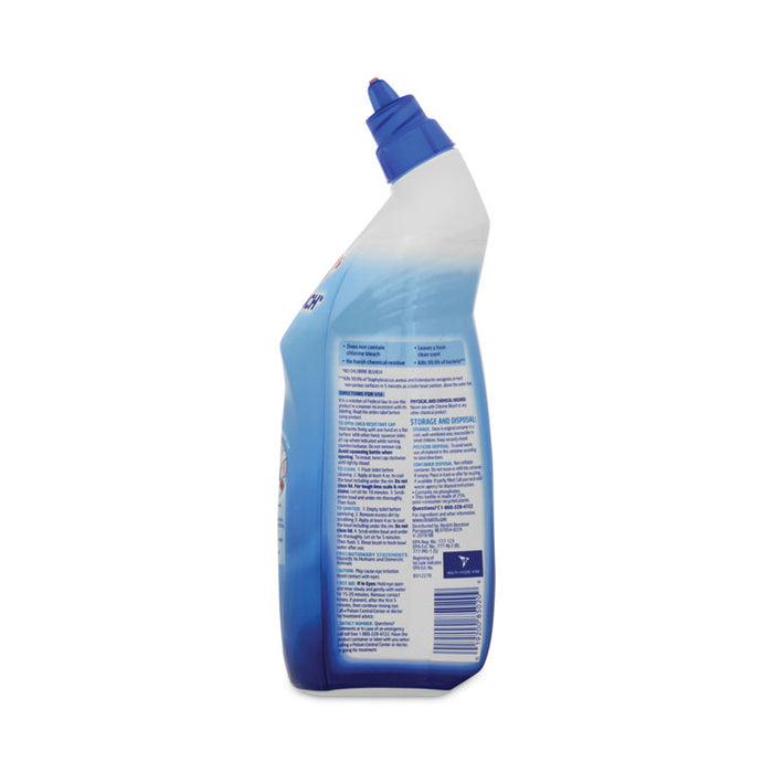 Toilet Bowl Cleaner with Hydrogen Peroxide, Ocean Fresh Scent, 24 oz Angle-Neck Bottle, 2/Pack, 4 Packs/Carton