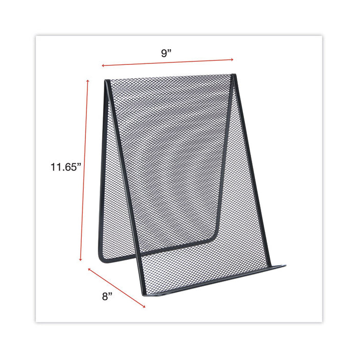 Metal Mesh Document Holder, Holds Up to 35 Letter Size Sheets, Metal, Black