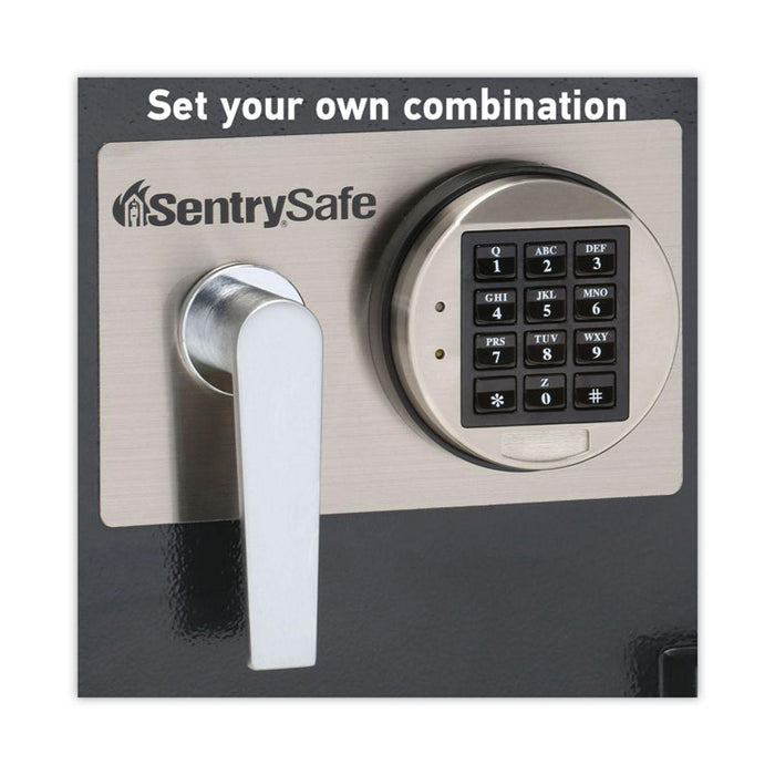 Digital Depository Safe, Large, 0.94 cu ft, 14w x 15.6d x 20h, Black