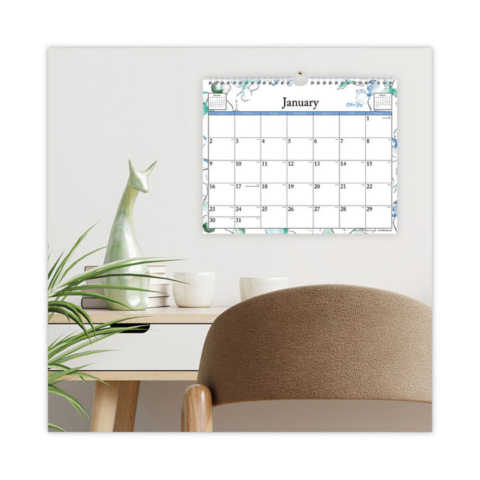 Lindley Wall Calendar, Floral Artwork, 11 x 8.75, White/Multicolor Sheets, 12-Month (Jan to Dec): 2026