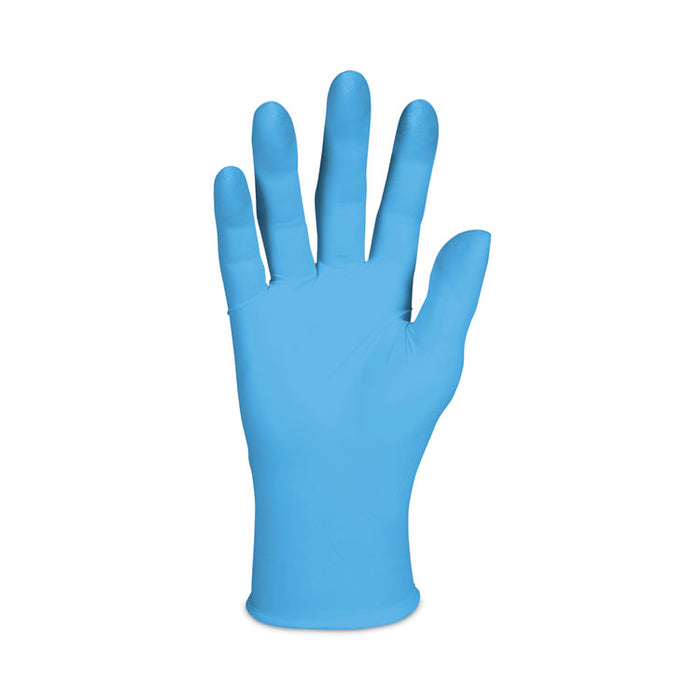G10 Flex Blue Nitrile Gloves, Powder-Free, Medium, 3 mil Thick, 9.5" Long, Blue, 100/Box, 10 Boxes/Carton