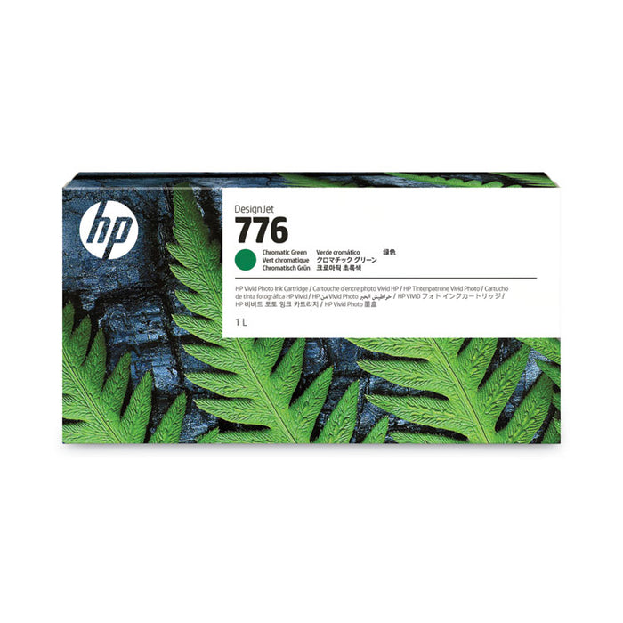 HP 776 (1XB03ACT) Chromatic Green Original DesignJet Ink Cartridge, 6/Carton