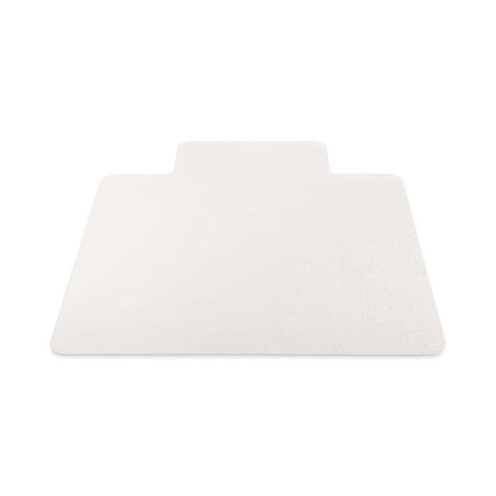 EconoMat Non-Studded All Day Use Chair Mat for Hard Floors, Rectangular with Lip, 46" x 60", Clear, Ships Flat