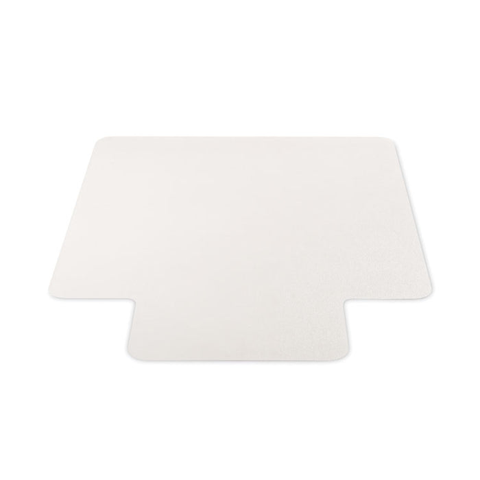 EconoMat Non-Studded All Day Use Chair Mat for Hard Floors, Rectangular with Lip, 46" x 60", Clear, Ships Flat