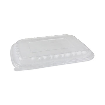 EarthChoice Entree2Go Takeout Container Vented Lid, 11.8 x 8.8 x 1, Clear, Plastic, 200/Carton