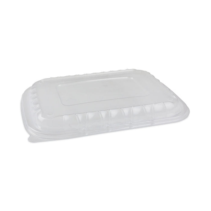 EarthChoice Entree2Go Takeout Container Vented Lid, 11.8 x 8.8 x 1, Clear, Plastic, 200/Carton