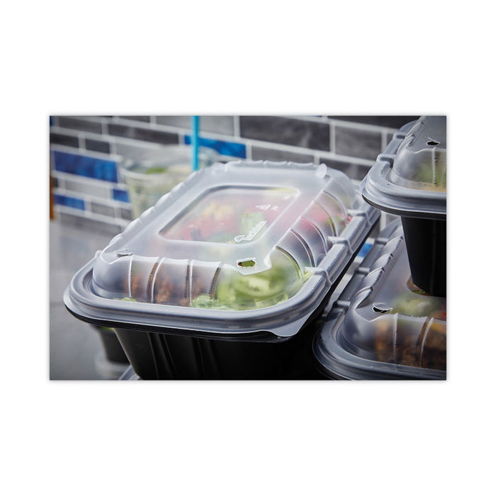 EarthChoice Entree2Go Takeout Container, 32 oz, 8.7 x 5.8 x 2.7, Black, Plastic, 300/Carton