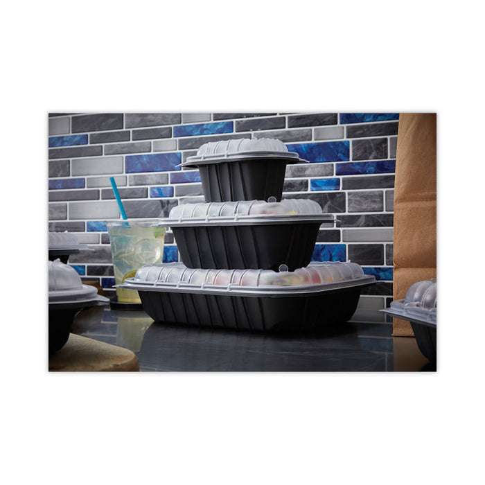 EarthChoice Entree2Go Takeout Container, 32 oz, 8.7 x 5.8 x 2.7, Black, Plastic, 300/Carton
