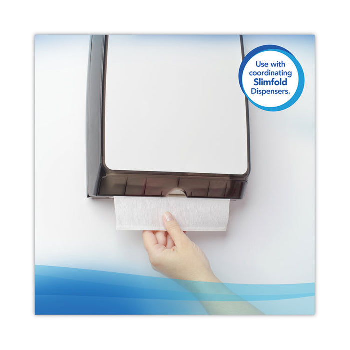 Slimfold Towels, 1-Ply, 7.5 x 11.6, White, 90/Pack, 24 Packs/Carton