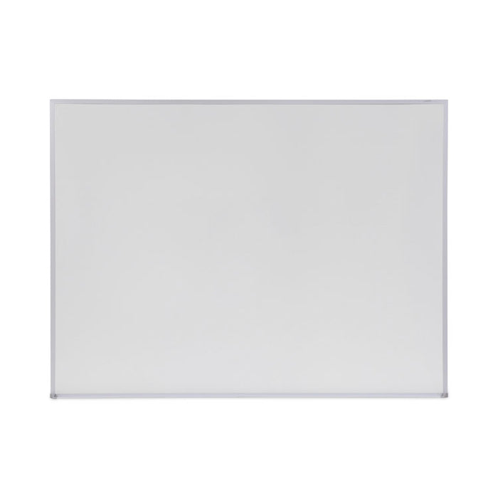 Melamine Dry Erase Board with Aluminum Frame, 48" x 36", White Surface, Anodized Aluminum Frame