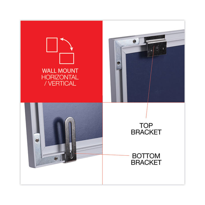 Deluxe Melamine Dry Erase Board, 36" x 24", White Surface, Satin Aluminum Frame
