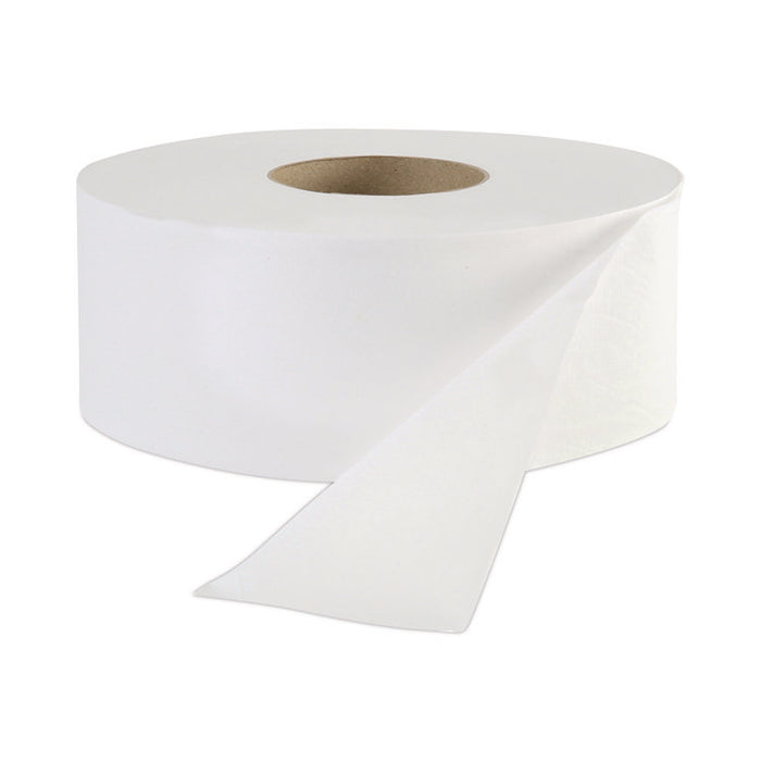 JRT Jr. Bath Tissue, Jumbo, Septic Safe, 1-Ply, 3.3" x 2,000 ft, White, 12 Rolls/Carton