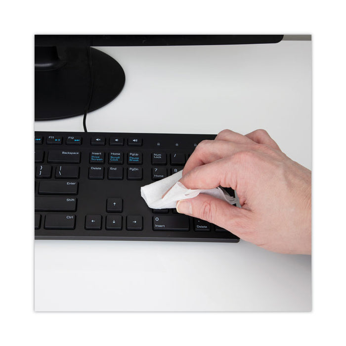 Office Equipment MultiKleen Wet Wipes, Cloth, 5.44 x 6.38, 75/Tub