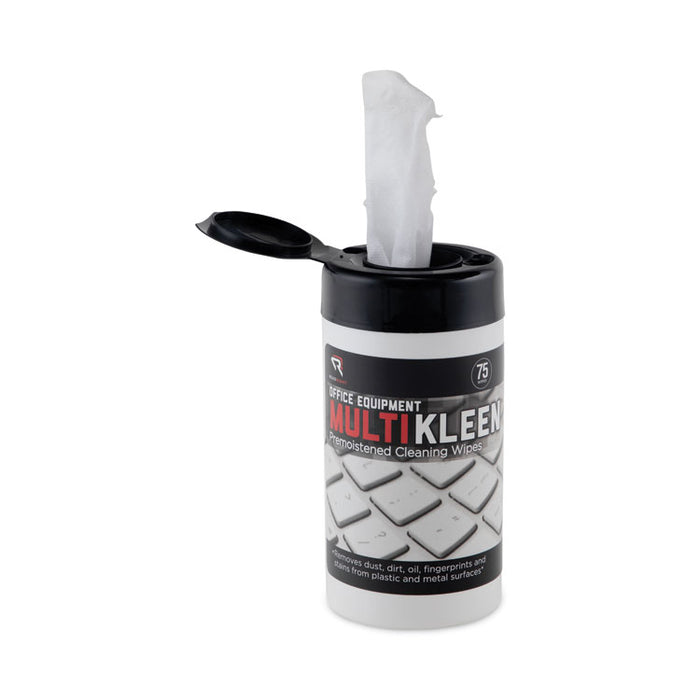 Office Equipment MultiKleen Wet Wipes, Cloth, 5.44 x 6.38, 75/Tub