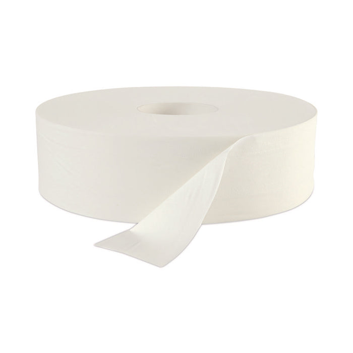 JRT Jumbo Roll Bathroom Tissue, Septic Safe, 2-Ply, 3.5" x 2,000 ft, White, 6 Rolls/Carton