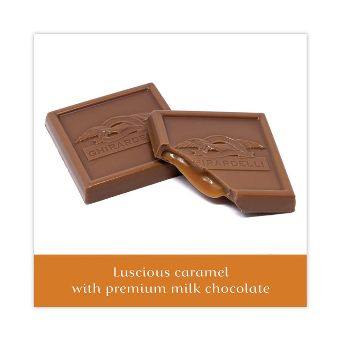Milk Chocolate and Caramel Chocolate Squares, 9.04 oz Bags, 2 Bags/Pack