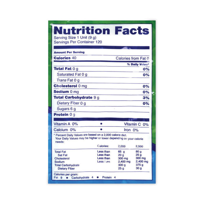 Jumbo Spearmint Balls, 0.04 oz Individually Wrapped, 120 Balls/Bag, 1 Bag/Carton