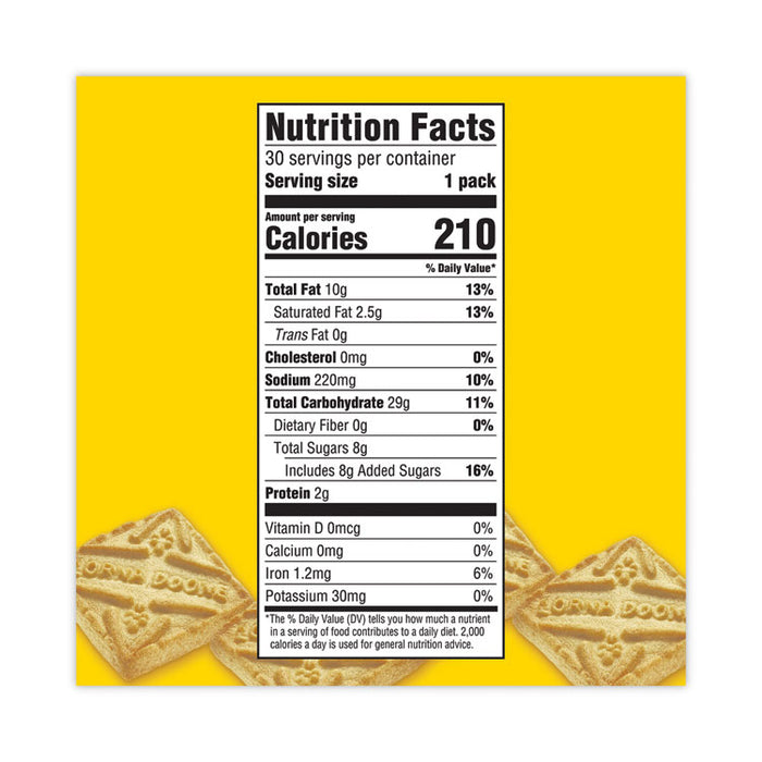 Lorna Doone Shortbread Cookies, 1.5 oz Packet, 30 Packets/Carton