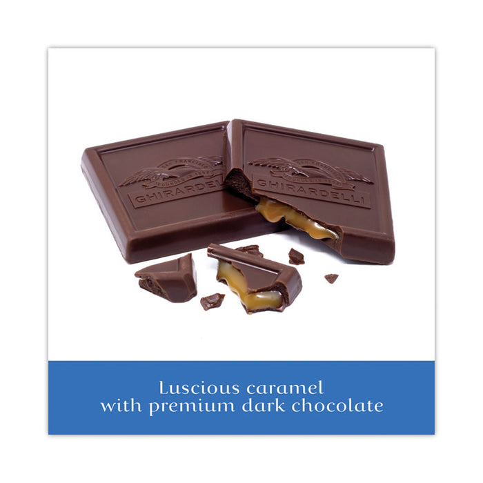 Dark and Sea Salt Caramel Chocolate Squares, 5.32 oz Bag, 3/Pack