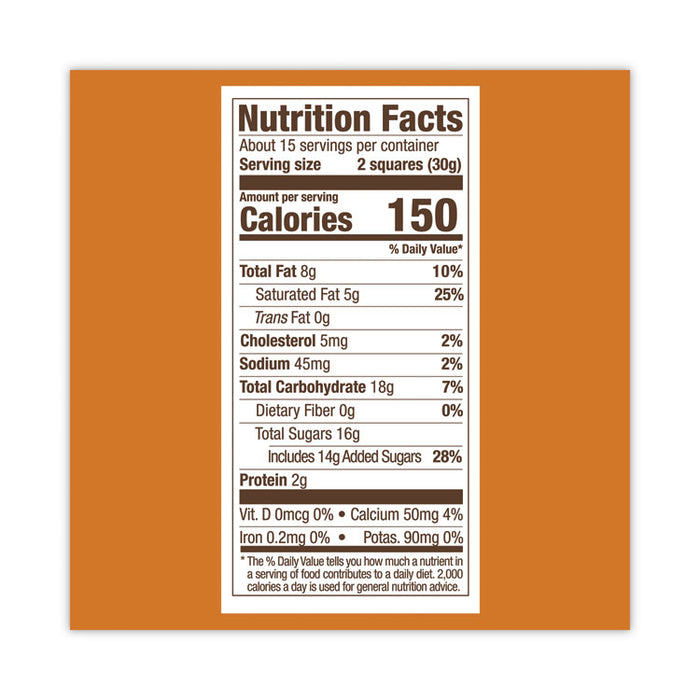 Milk Chocolate and Caramel Chocolate Squares, 15.96 oz Bag